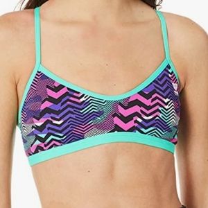 NWT TYR  Teramo Trinity Bikini Swimsuit Top Size L(10/12).